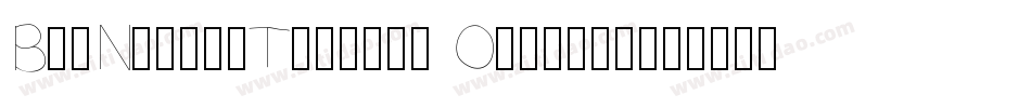 BigNoodleTitling Oblique字体转换